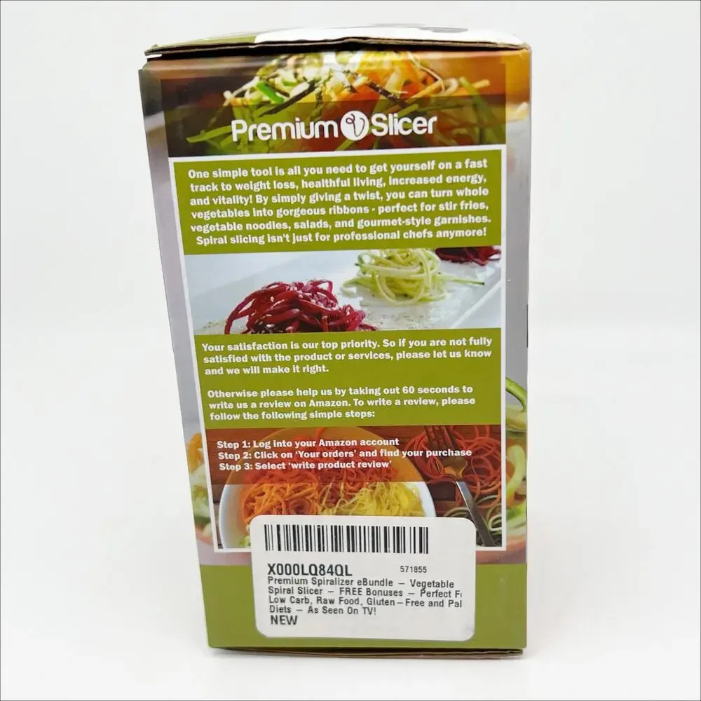 New in Box Mini Premium Vegetable Spiral Slicer for Cooking